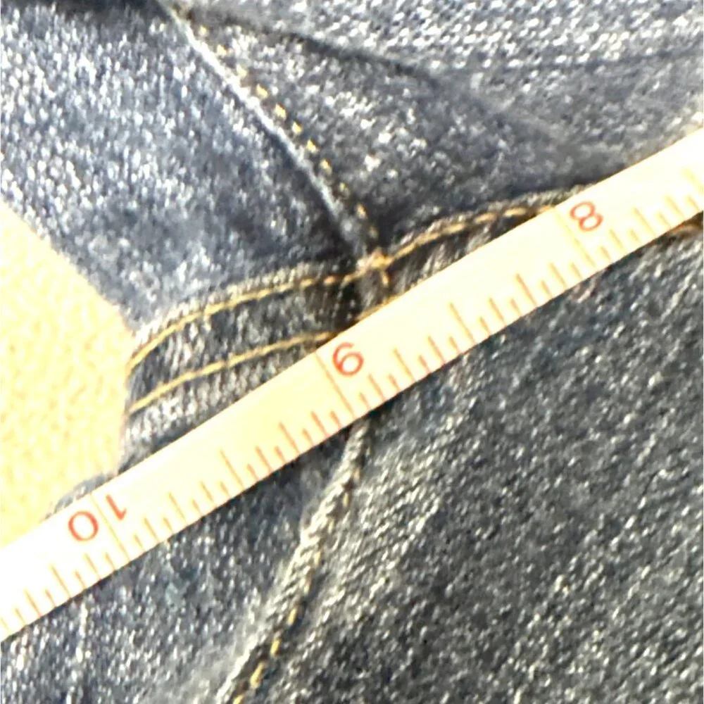 American Eagle Stretch Boy Fit Distressed Denim Jeans Size 6 - Picture 6 of 6